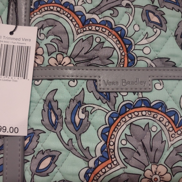 Vera Bradley Trimmed Fan Flowers Bag - Picture 6 of 16